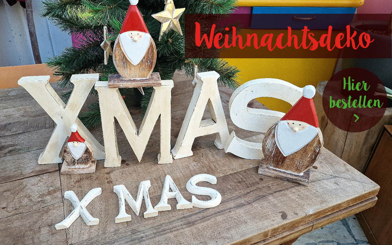 Weihnachtsdeko Holzbuchstaben