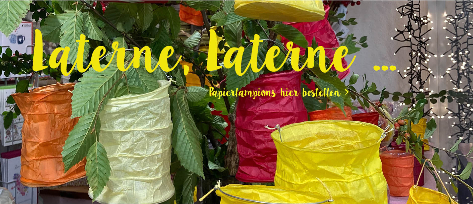 Papierlampions Laternen Herbstdeko