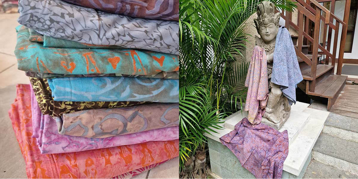 Bali Sarongs in neuen Farben und Stoff-Designs