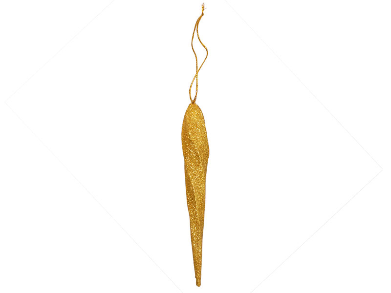 Zapfen Holzanhänger Weihnachten Glitzer gold