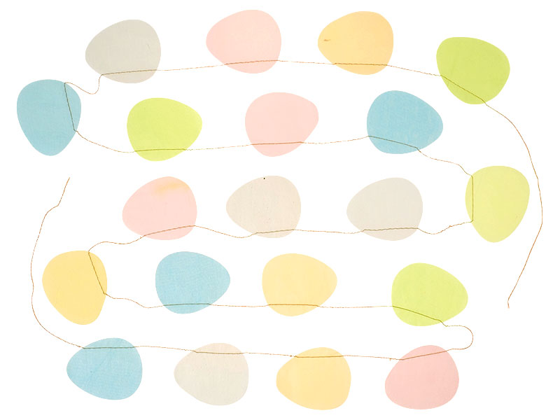 Papiergirlande EGG pastell