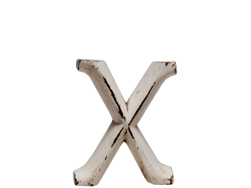 Dekobuchstabe Holzbuchstabe "X" 8cm
