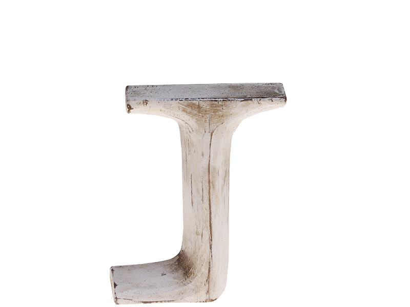 Holzbuchstabe, Dekobuchstabe "J" 8cm