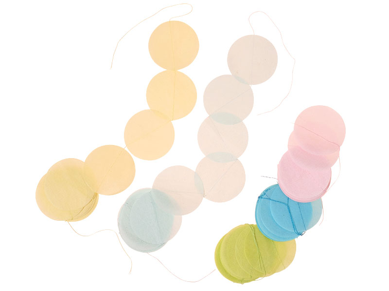 Papiergirlande (Set/5) pastell