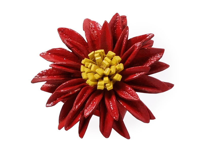 2618_0 Blumenring Margerite rot