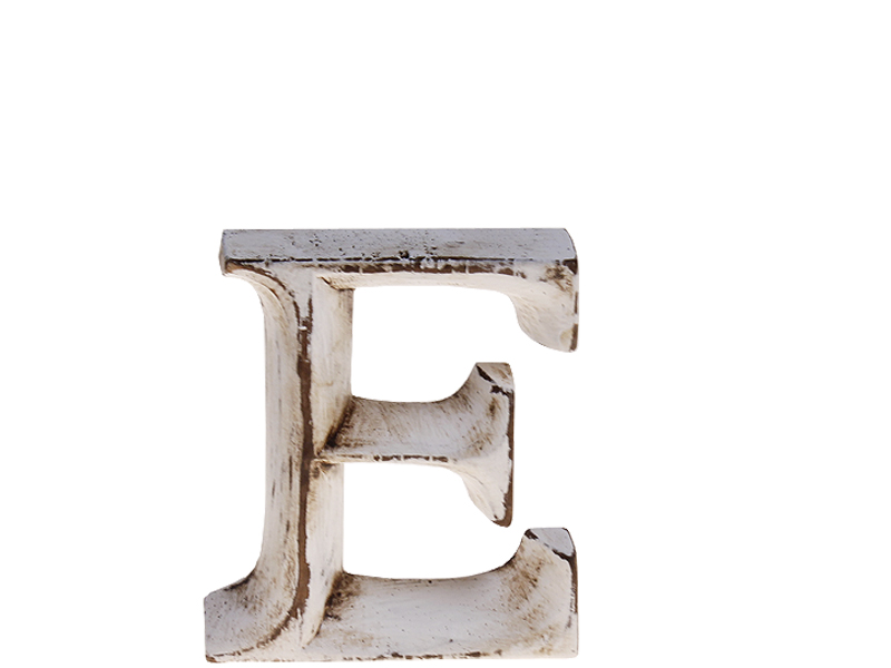 Holzbuchstabe "E" Dekobuchstabe vintage 8cm
