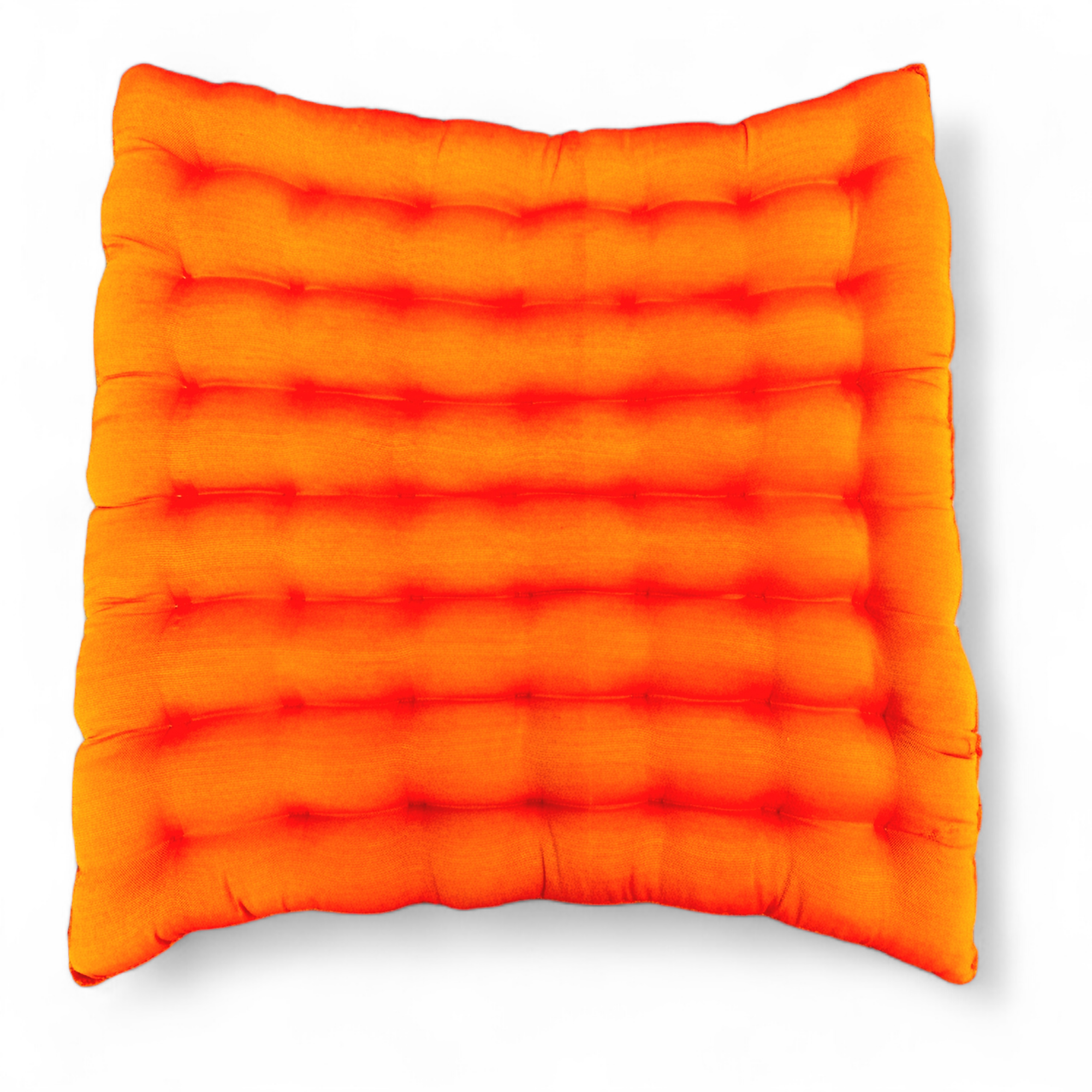 Stuhlkissen flach gesteppt orange 40x40 cm