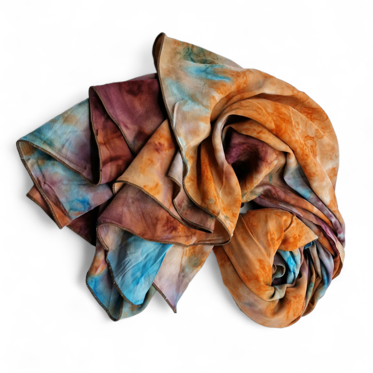 Sarong Batikmuster orange/türkis/bordeaux