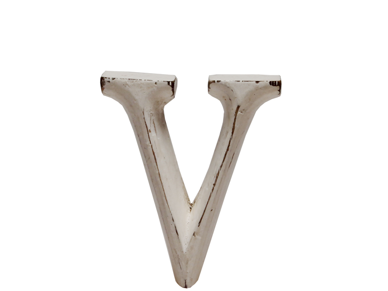 Dekobuchstabe Holzbuchstabe "V" 8cm