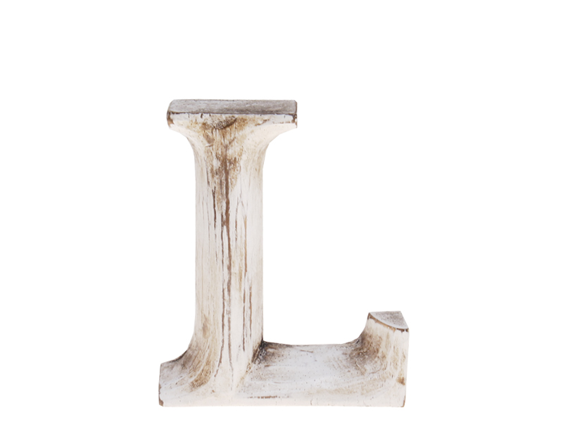 Holzbuchstabe Dekobuchstabe "L" 8cm