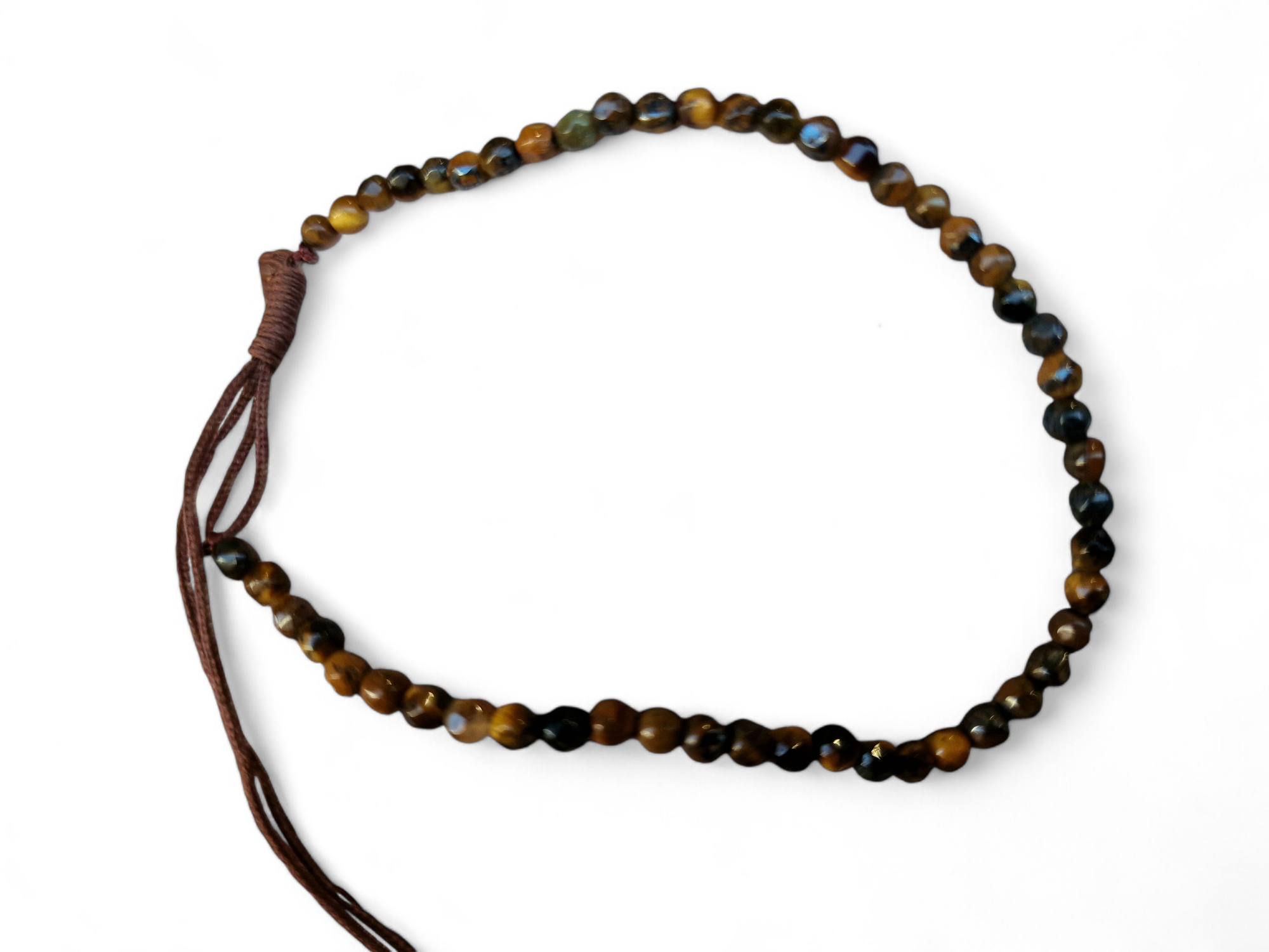Achat-Armband braun, feine Perlchen