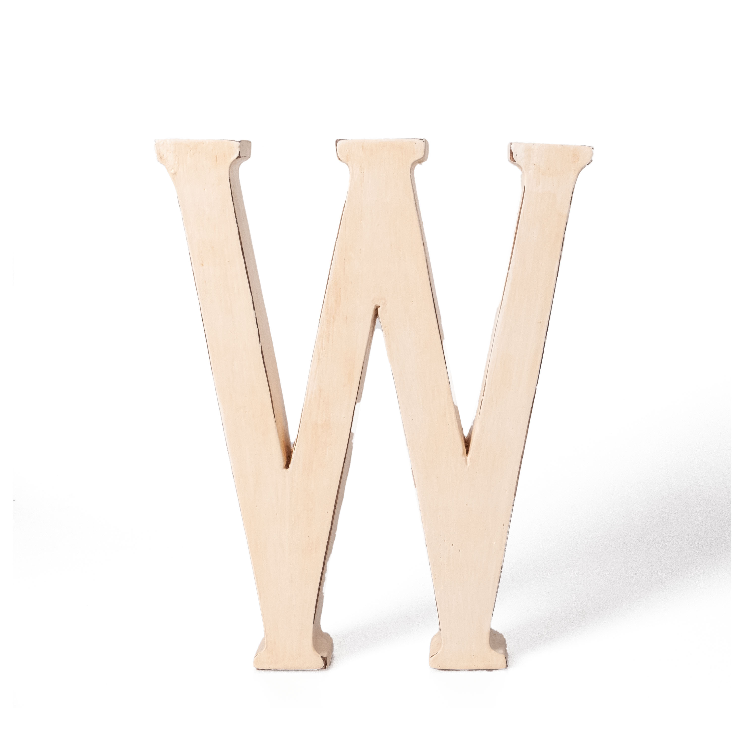 Holzbuchstabe vintage "W" 20cm