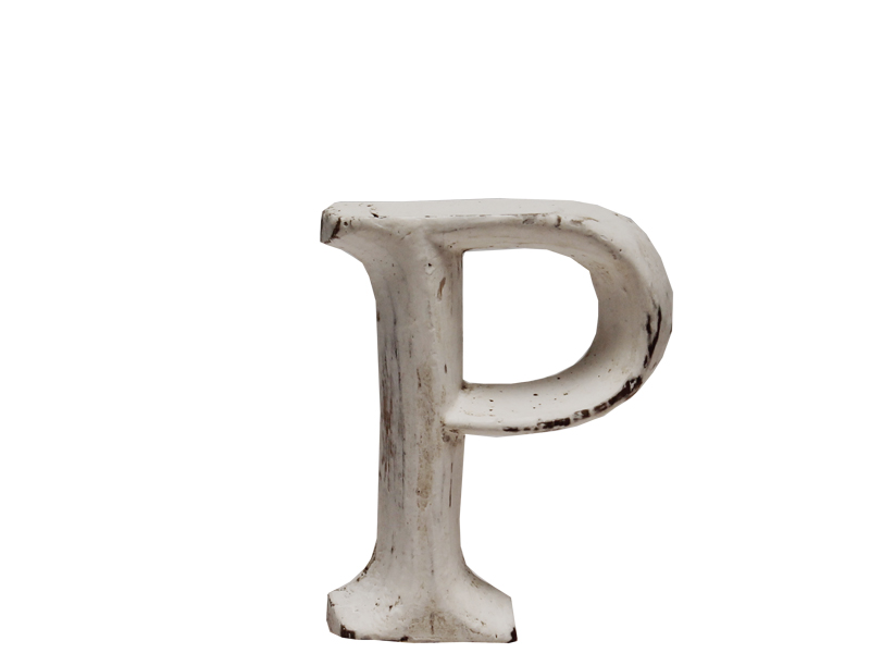 Holzbuchstabe Dekobuchstabe "P" 8cm