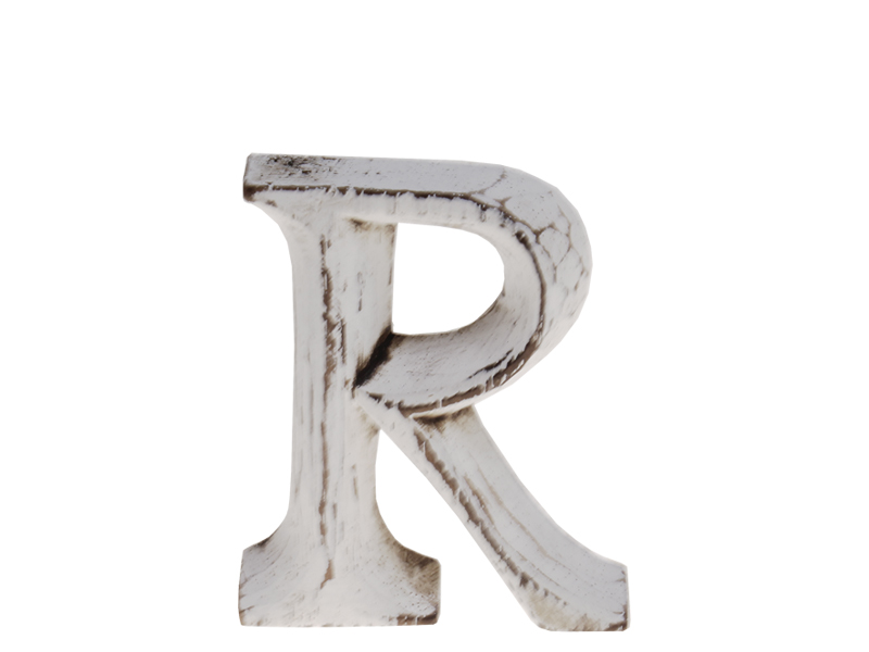 Holzbuchstabe Dekobuchstabe "R" 8cm