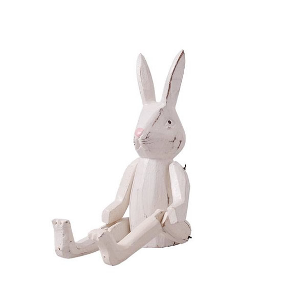hase-weiss-16cmX43ARH7emRXJd Holzfigur Kantenhocker Hase Dekohase 16 cm (weiß)