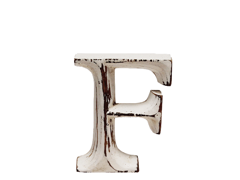Holzbuchstabe, Dekobuchstabe "F" 8cm