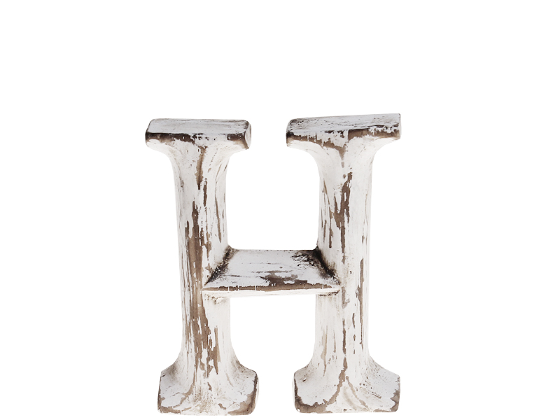 Holzbuchstabe, Dekobuchstabe "H" 8cm