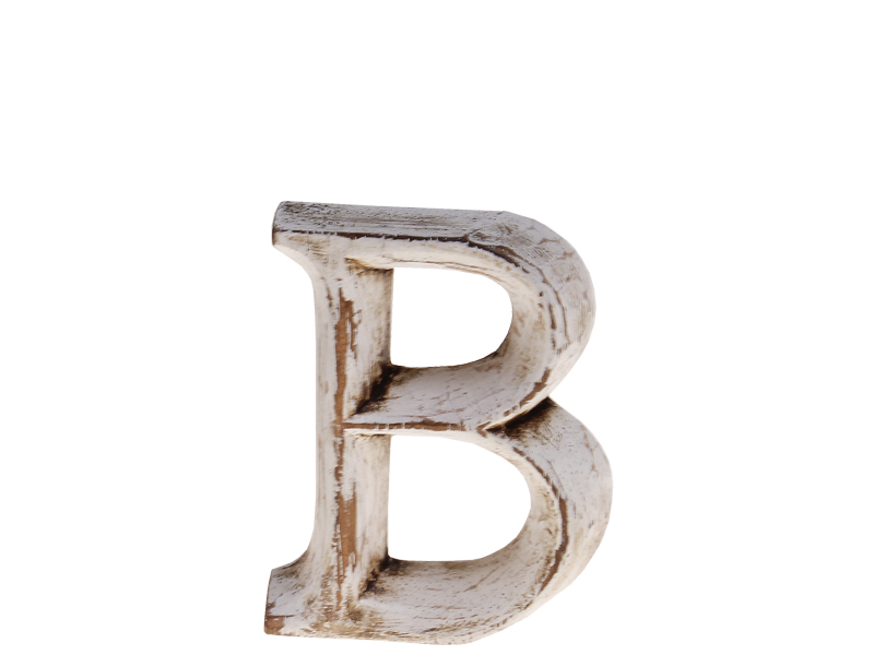 Holzbuchstabe Dekobuchstabe "B" 8cm