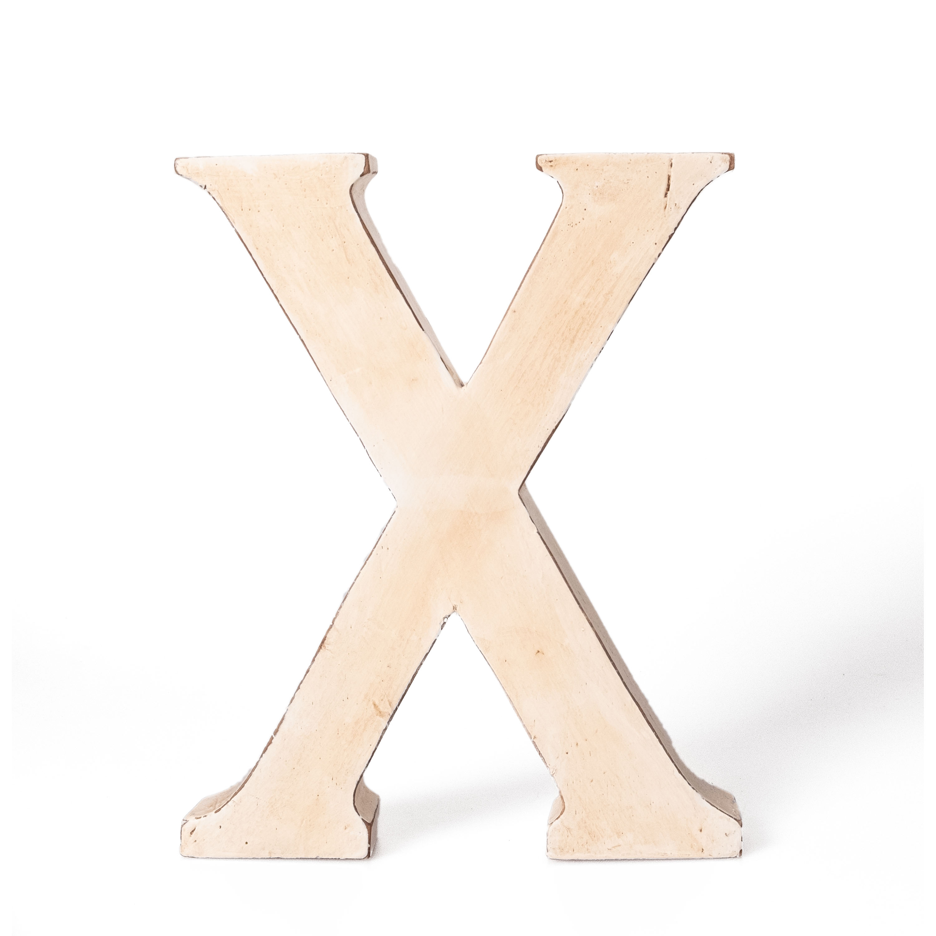 Holzbuchstabe Vintage "X" 20cm