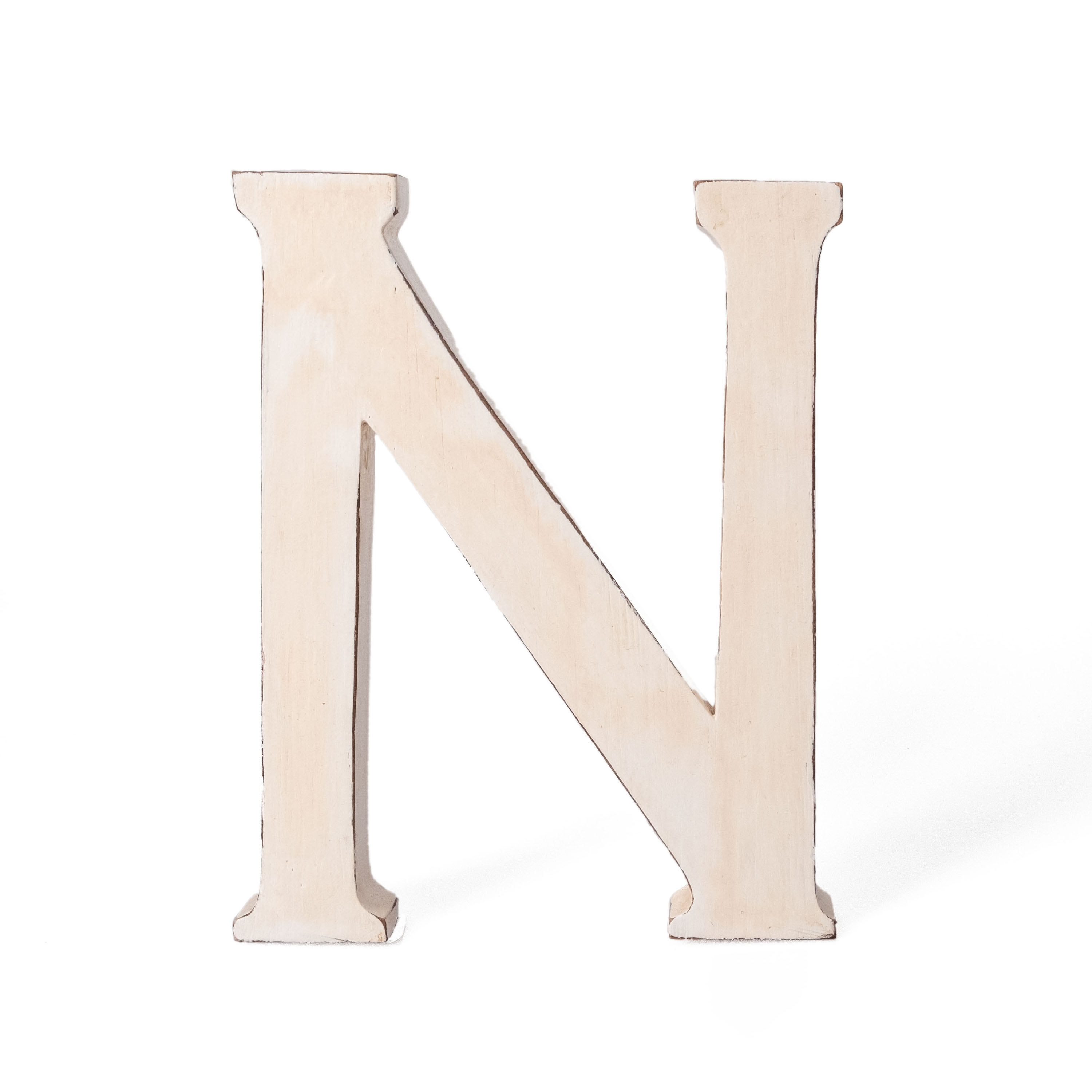 Holzbuchstabe Dekobuchstabe Vintage "N" 20cm