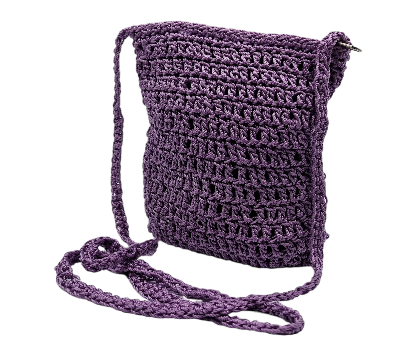 Handytasche, Beautybag zum Umhängen gehäkelt, flieder 9389 kadoh