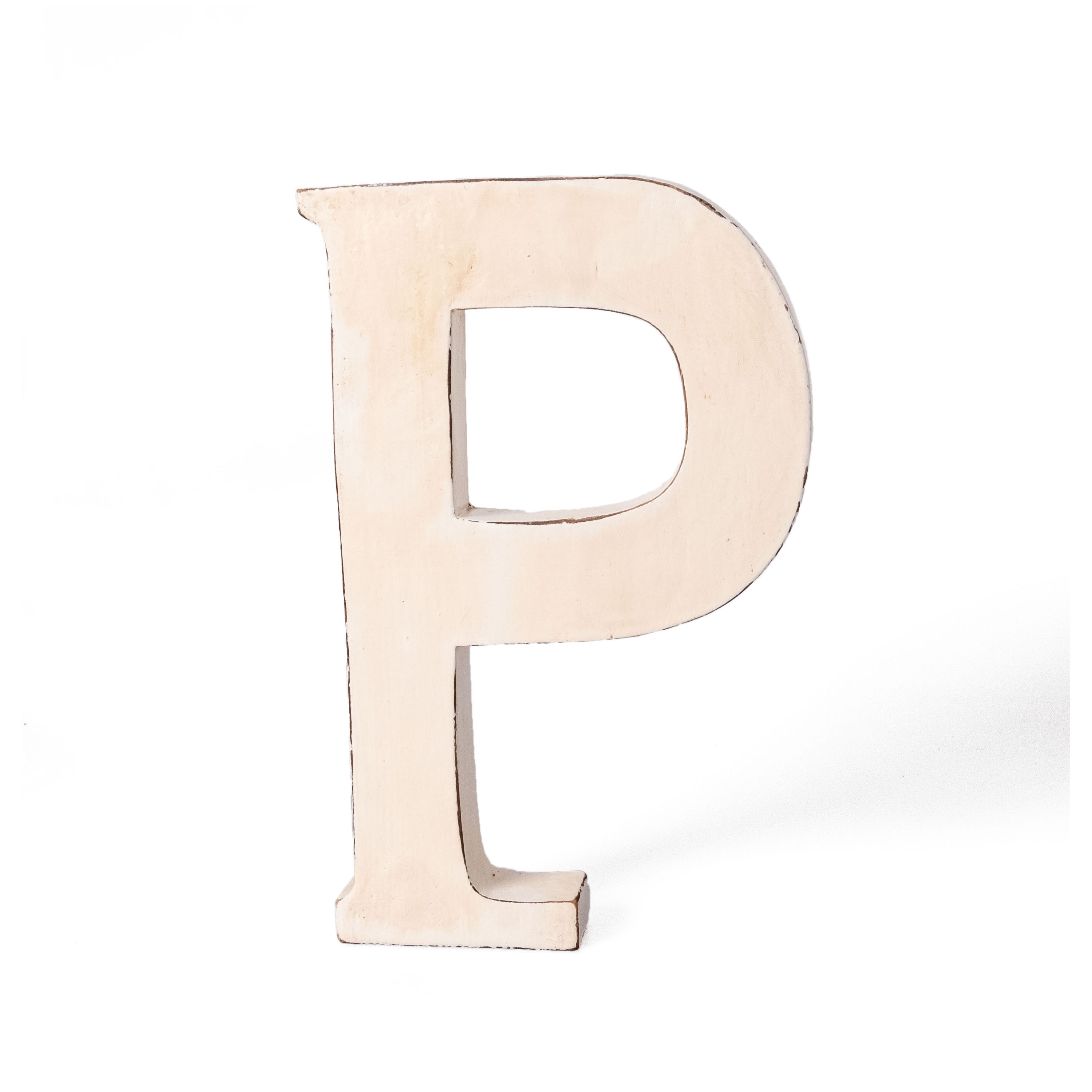 Holzbuchstabe Vintage "P" 20cm