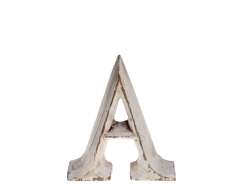 2348_0 Holzbuchstabe Dekobuchstabe "A" 8cm