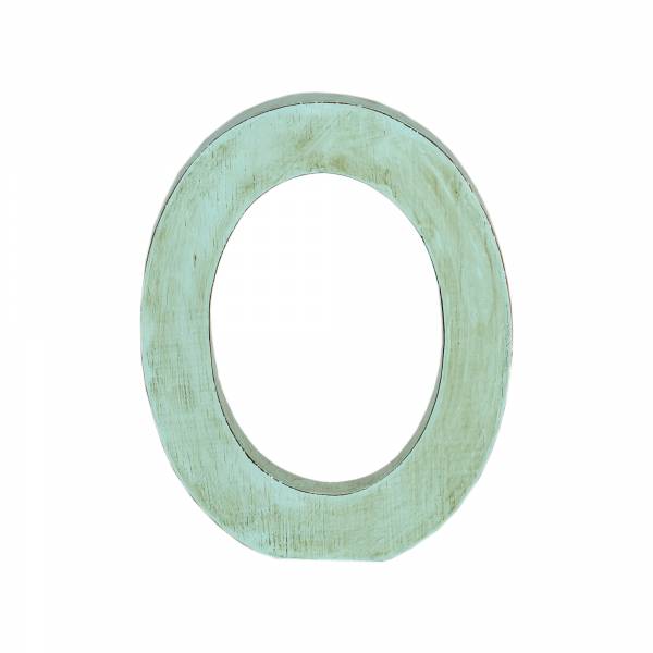 Holzbuchstabe &quot;O&quot;, türkis, aus Holz 20cm
