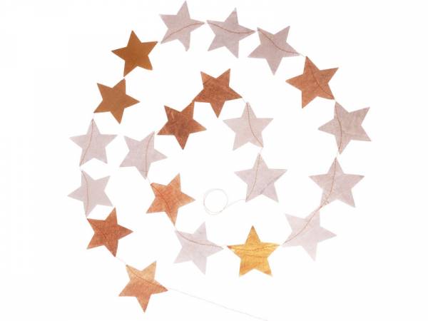 Sterngirlande Papier silber/gold