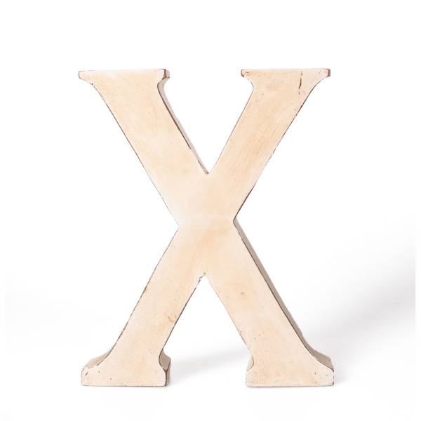 Holzbuchstabe Vintage &quot;X&quot; 20cm