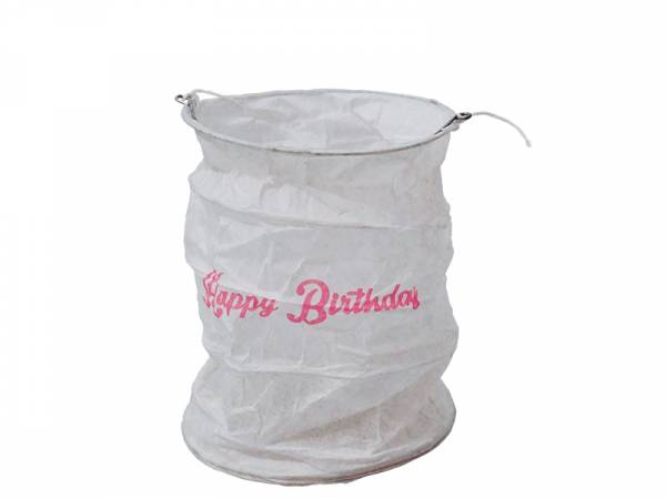Papierlampion Happy Birthday (M)