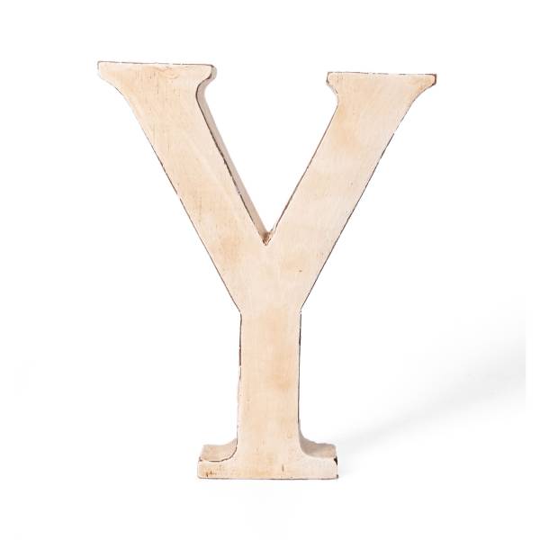 Holzbuchstabe Vintage &quot;Y&quot; 20cm